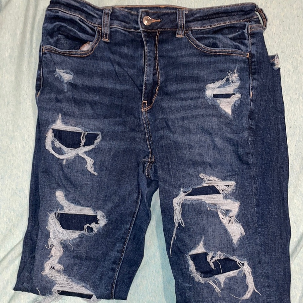 American Eagle super high rise jeggings size 8 short